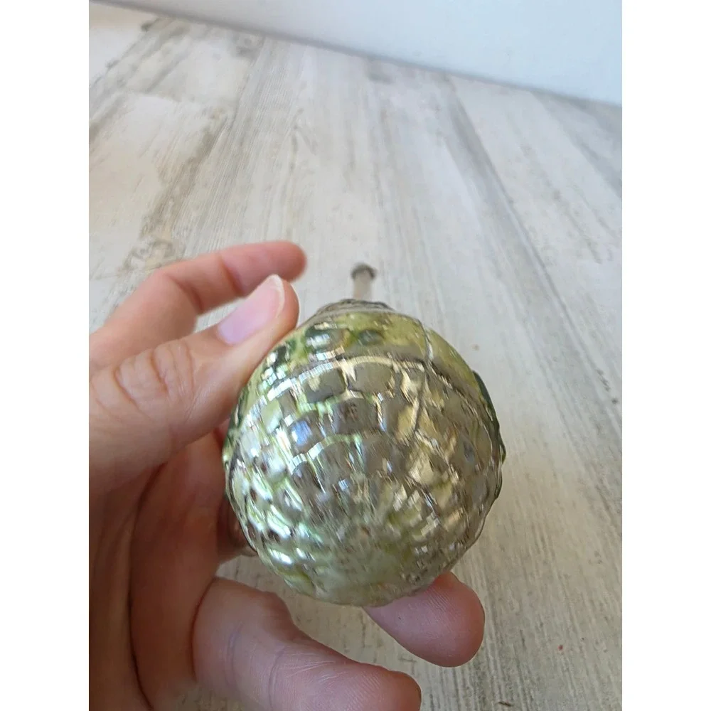 Antique merry AS IS Xmas mercury glass ornament rattle xmas tree